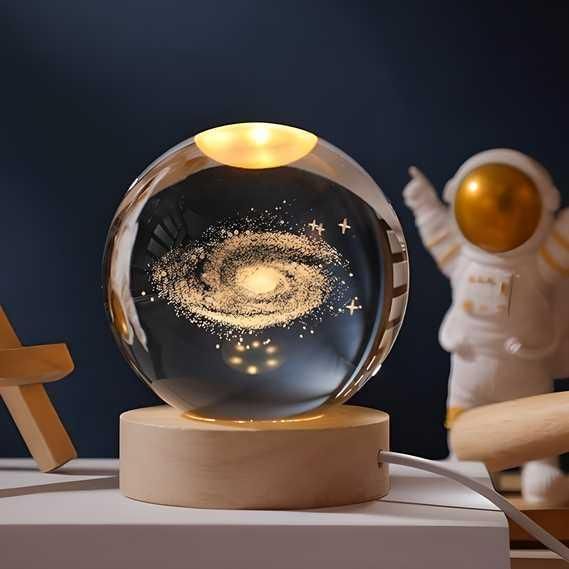 3D Crystal Lamp Ball – Universe Edition | Moments by LUMEO