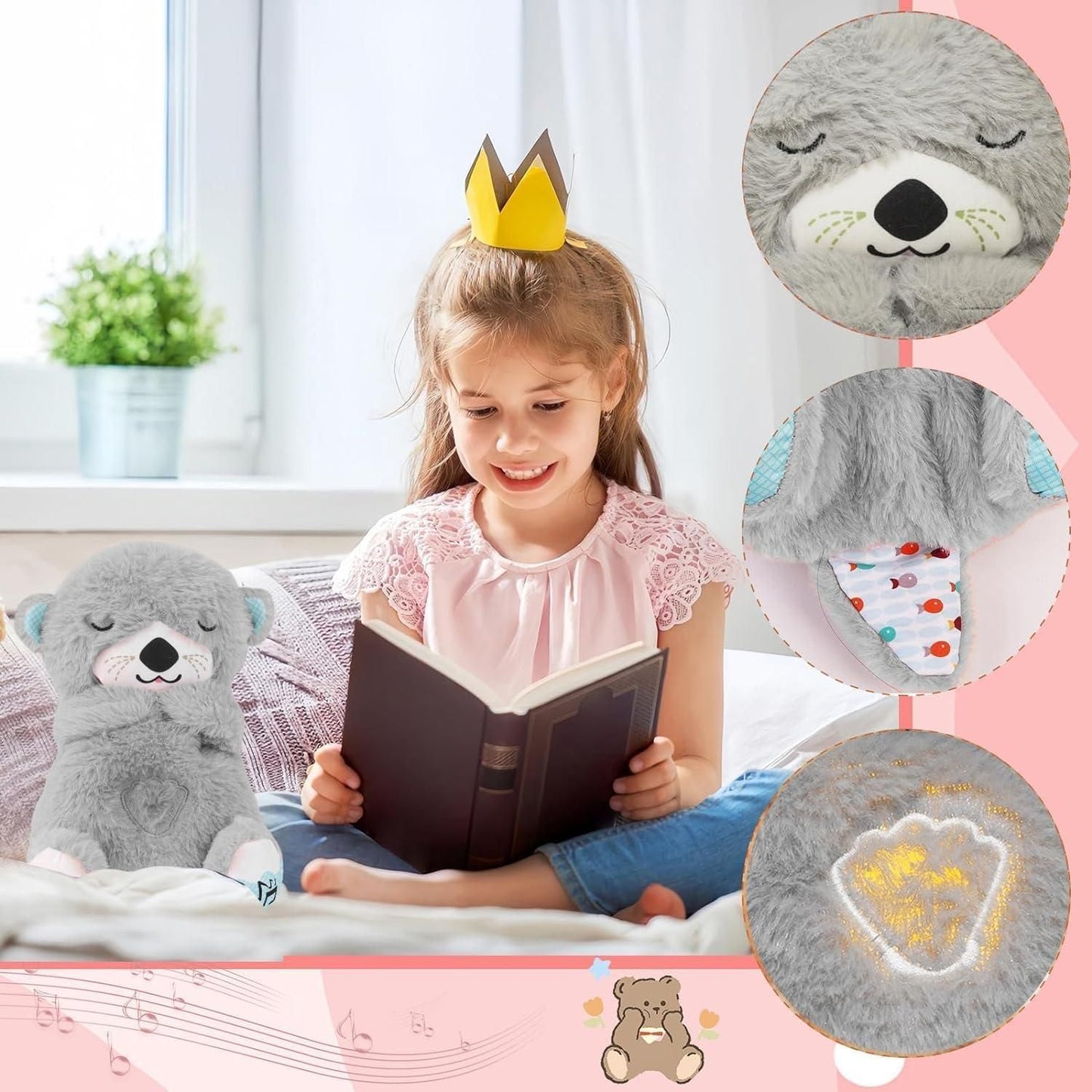 Breathing Teddy Bear with Soothing Music – Moments by LUMEO