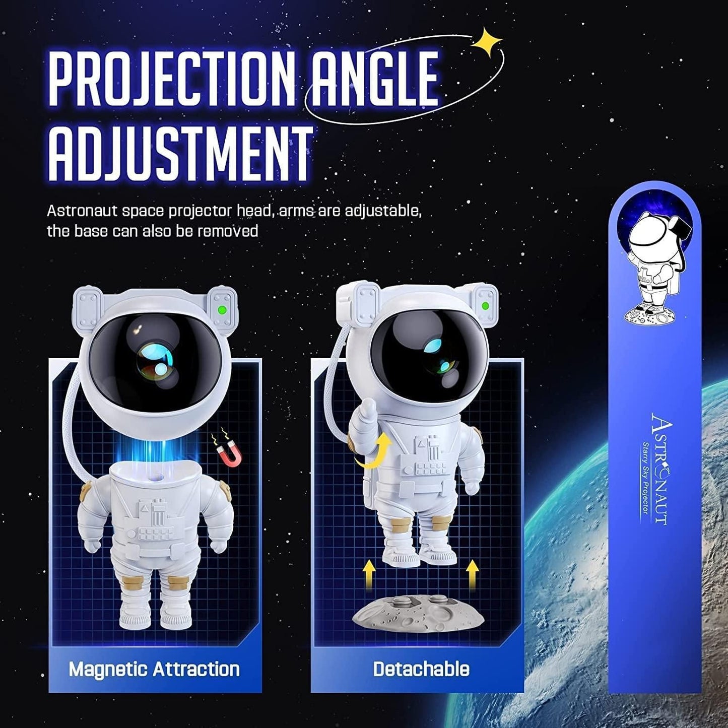 Astronaut Galaxy Projector – Moments by LUMEO