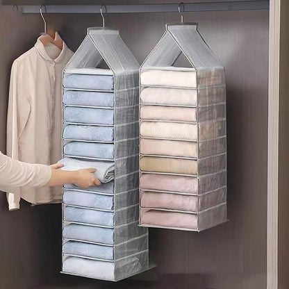 Hanging Closet Foldable Organizer – 6 Slot Storage by LUMEO